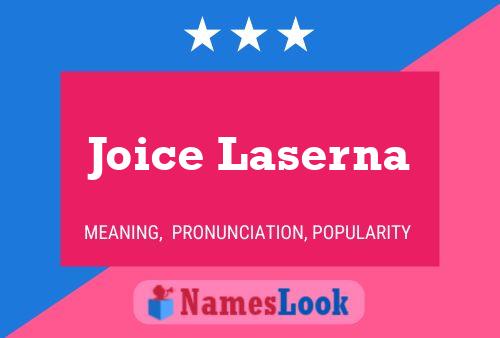 Affiche de nom Joice Laserna