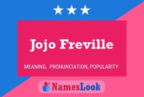 Affiche de nom Jojo Freville