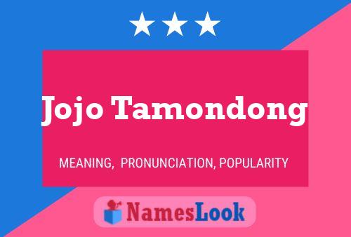 Affiche de nom Jojo Tamondong