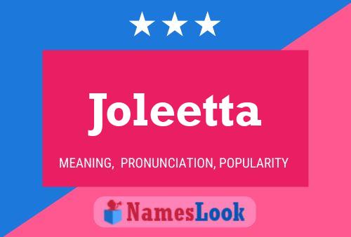 Affiche de nom Joleetta