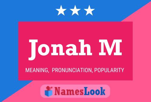 Affiche de nom Jonah M