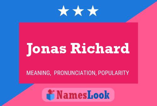 Affiche de nom Jonas Richard