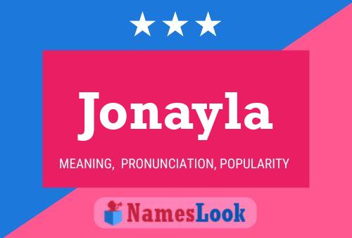 Affiche de nom Jonayla