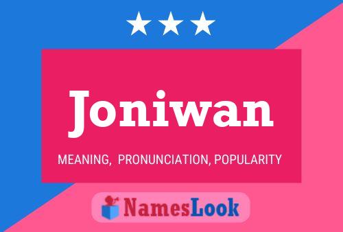 Affiche de nom Joniwan