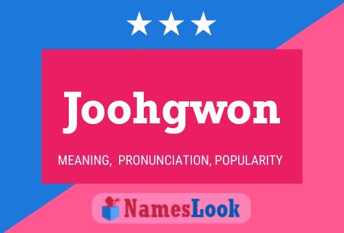 Affiche de nom Joohgwon