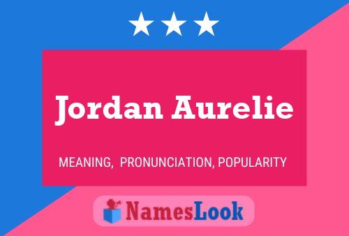 Affiche de nom Jordan Aurelie