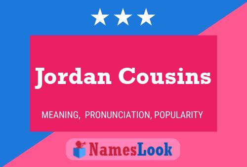 Affiche de nom Jordan Cousins