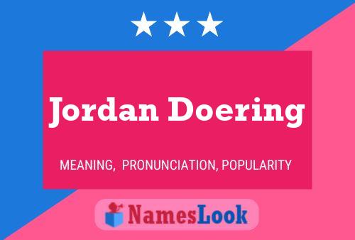 Affiche de nom Jordan Doering