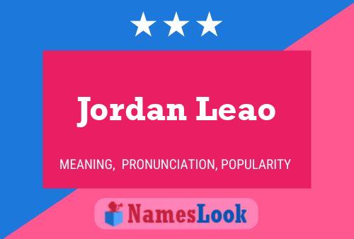 Affiche de nom Jordan Leao