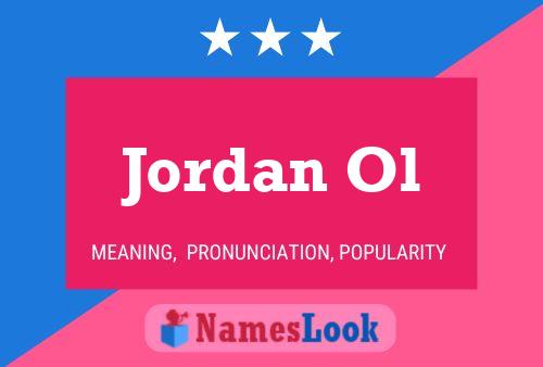 Affiche de nom Jordan Ol