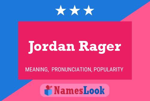 Affiche de nom Jordan Rager