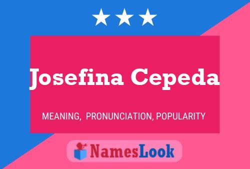 Affiche de nom Josefina Cepeda