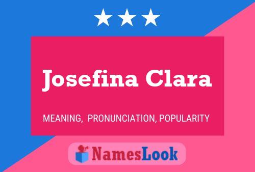 Affiche de nom Josefina Clara