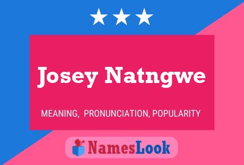 Affiche de nom Josey Natngwe