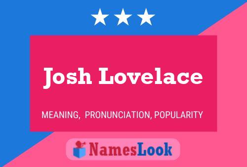 Affiche de nom Josh Lovelace