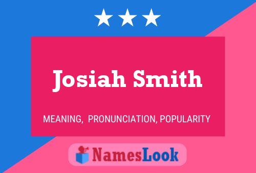 Affiche de nom Josiah Smith