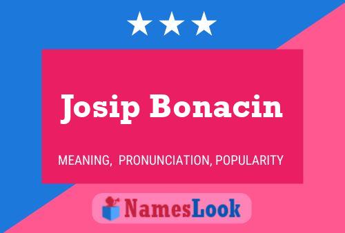 Affiche de nom Josip Bonacin