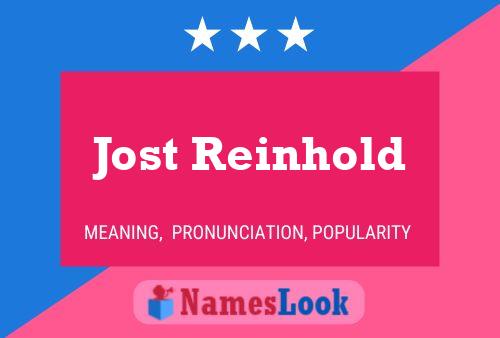 Affiche de nom Jost Reinhold