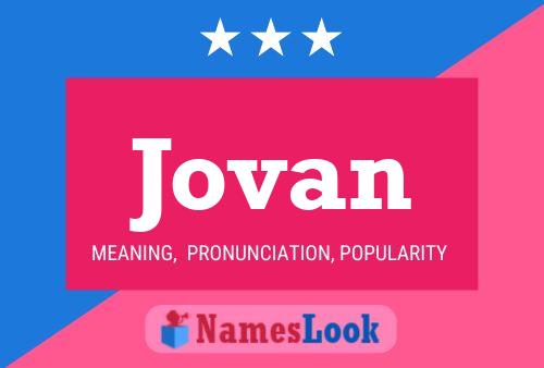 Affiche de nom Jovan