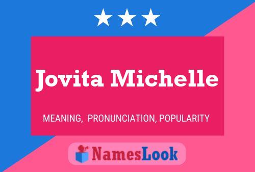 Affiche de nom Jovita Michelle