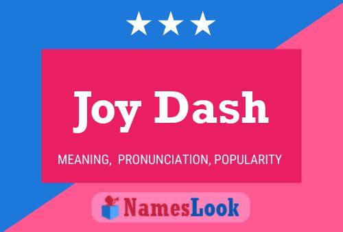 Affiche de nom Joy Dash