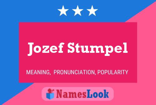 Affiche de nom Jozef Stumpel