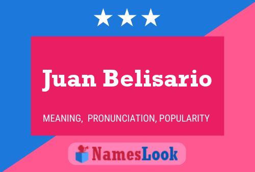 Affiche de nom Juan Belisario