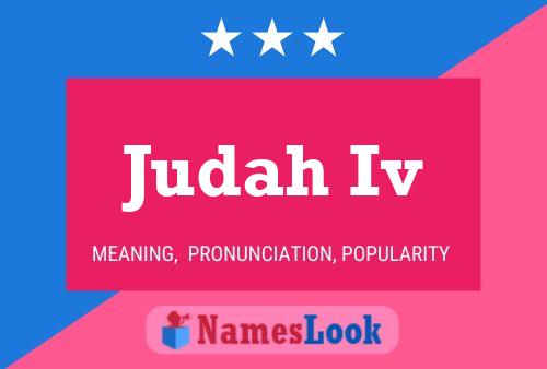 Affiche de nom Judah Iv