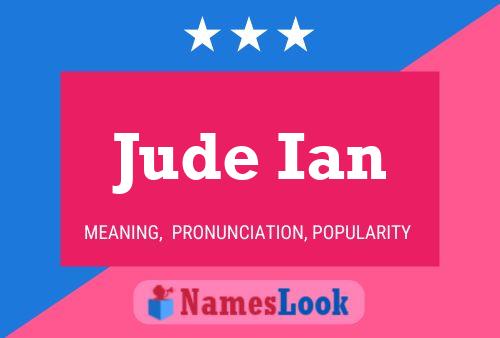 Affiche de nom Jude Ian