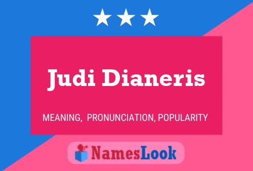 Affiche de nom Judi Dianeris