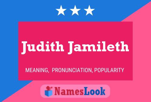 Affiche de nom Judith Jamileth