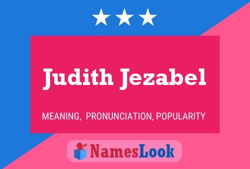 Affiche de nom Judith Jezabel