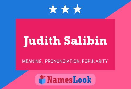 Affiche de nom Judith Salibin