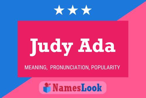 Affiche de nom Judy Ada