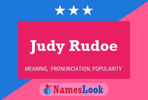 Affiche de nom Judy Rudoe