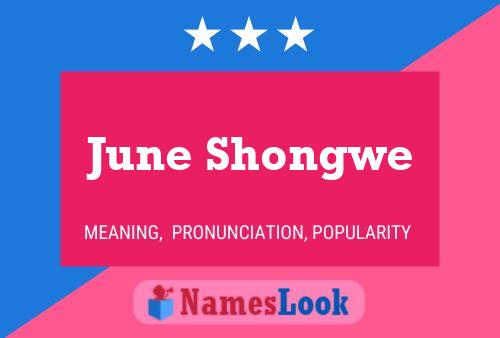 Affiche de nom June Shongwe