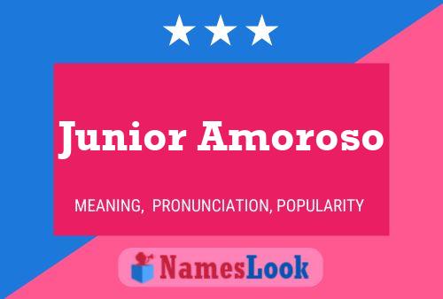 Affiche de nom Junior Amoroso