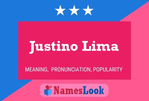 Affiche de nom Justino Lima