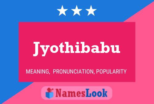 Affiche de nom Jyothibabu