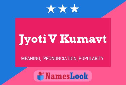 Affiche de nom Jyoti V Kumavt