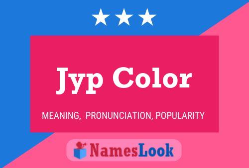 Affiche de nom Jyp Color