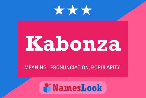 Affiche de nom Kabonza