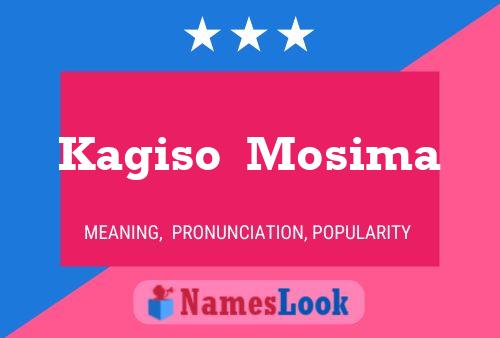 Affiche de nom Kagiso  Mosima