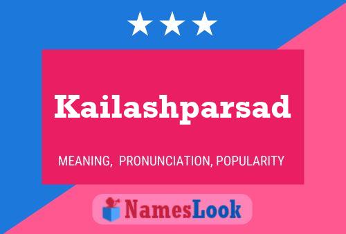 Affiche de nom Kailashparsad