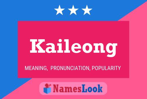 Affiche de nom Kaileong