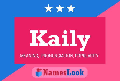 Affiche de nom Kaily