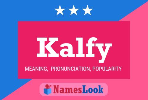 Affiche de nom Kalfy