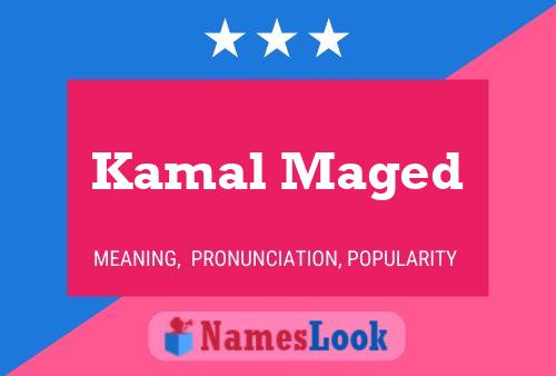 Affiche de nom Kamal Maged