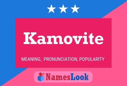 Affiche de nom Kamovite