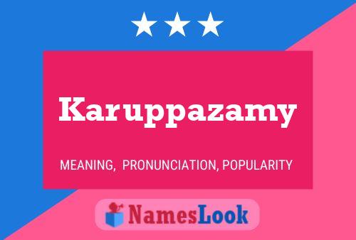 Affiche de nom Karuppazamy